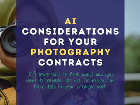 AI Considerations for Your Photography Contracts
