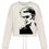 Thumbnail: Bowie smokin ladies Slouchy cropped sweatshirt