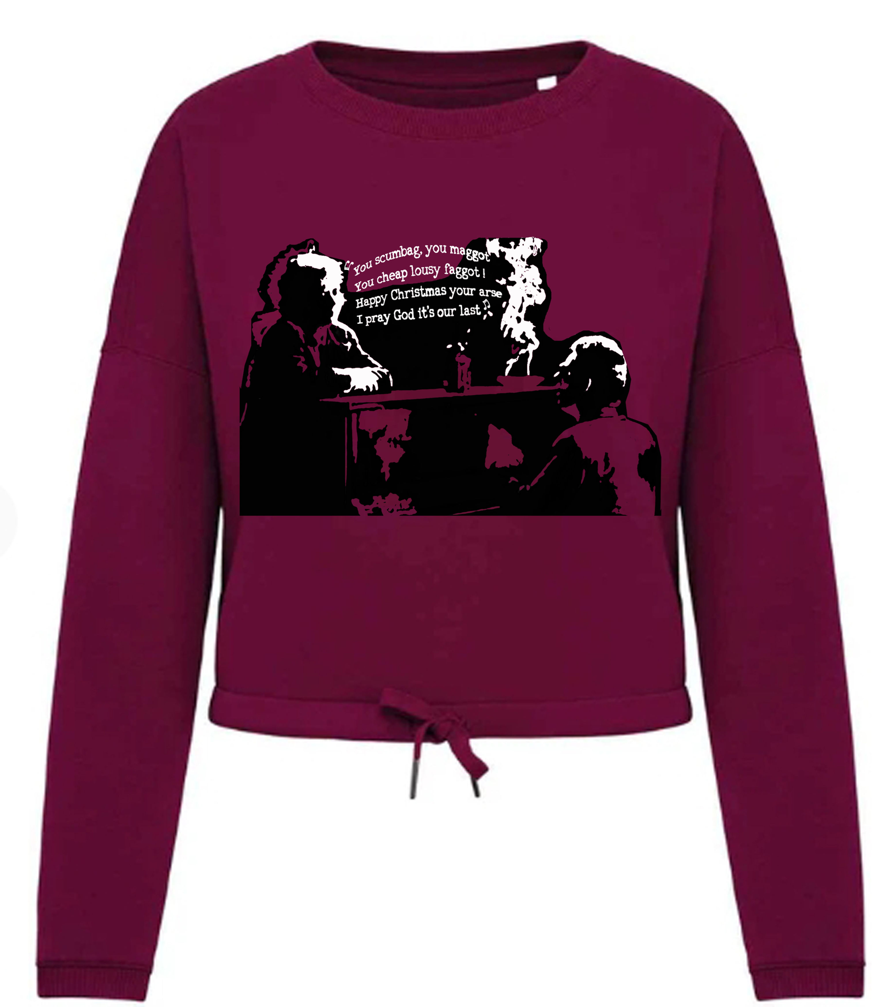 Fairy Tale of New York #1 GreaTs Unisex/ladies Slouchy cropped Xmas