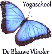 Logo Yogaschool De Blauwe Vlinder niet v