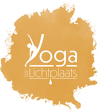 Yoga bij de lichtplaats logo witte lette