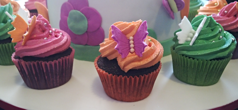 Butterfly Cake & Cupcakes