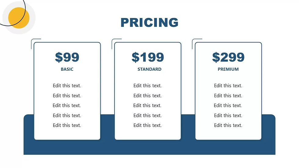 Pricing and Plans for Taxi Businesses