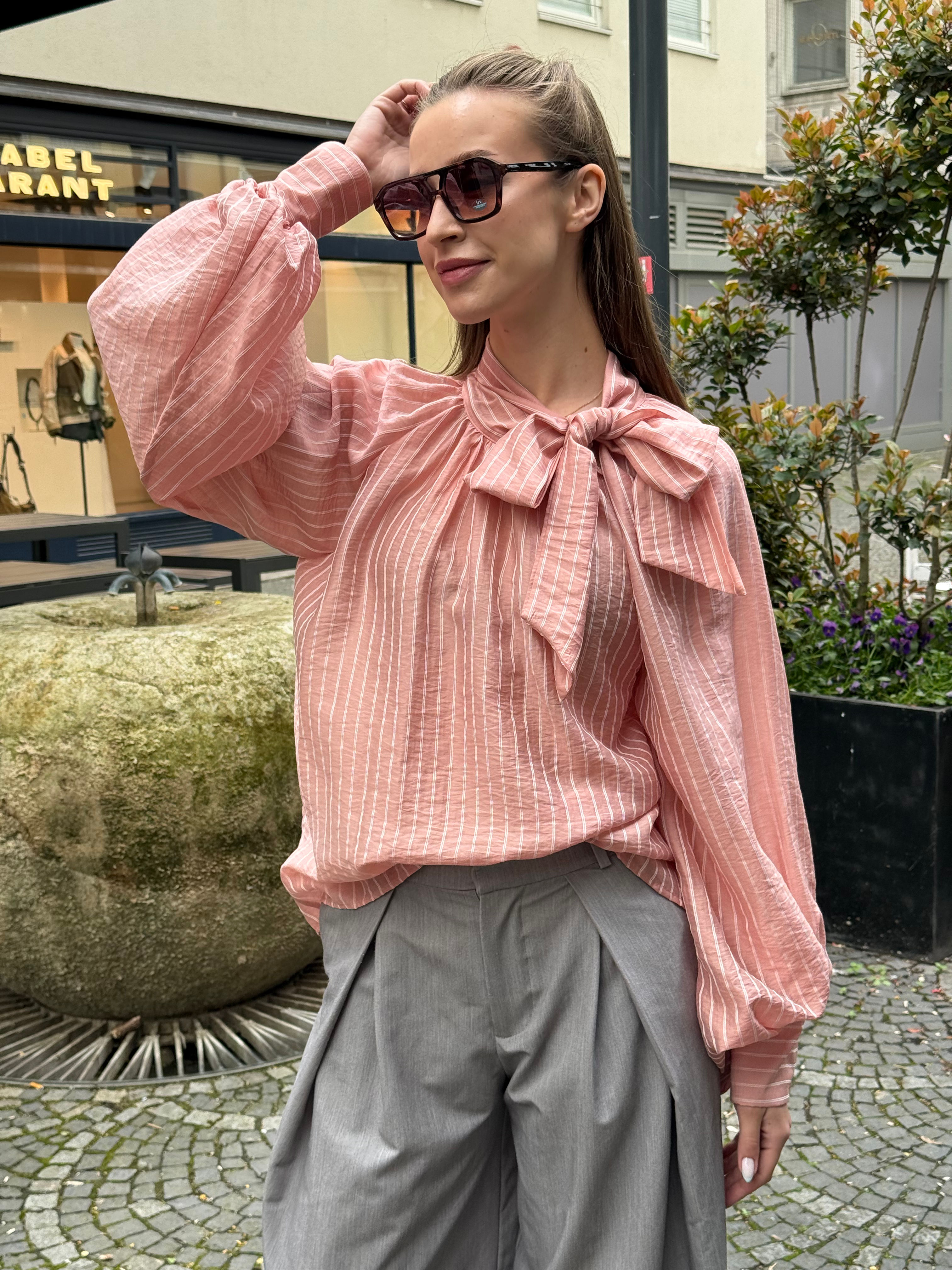 Bluse rosa gestreift 