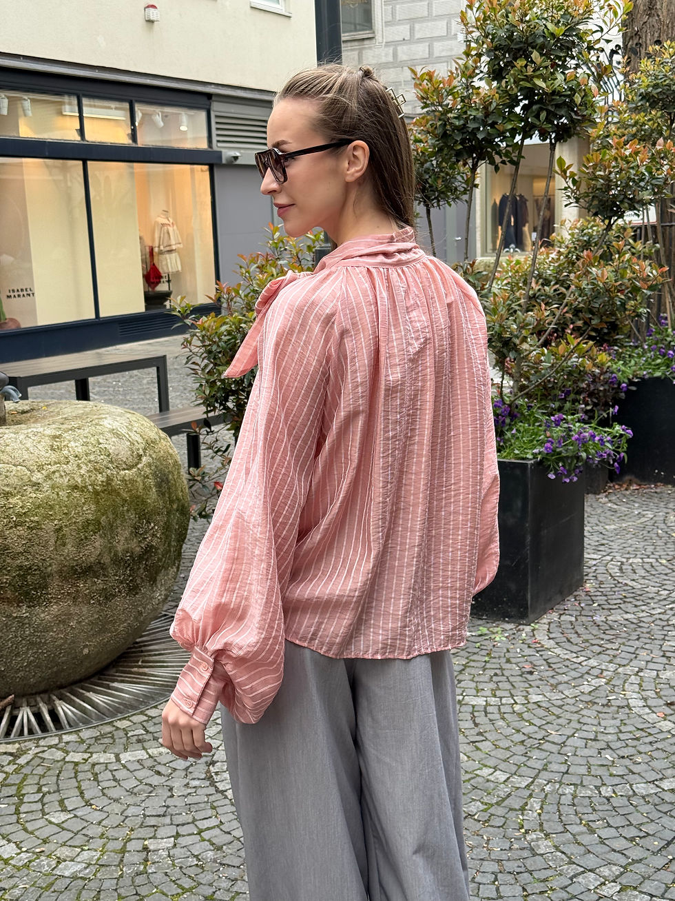 Miniaturbild: Bluse rosa gestreift 