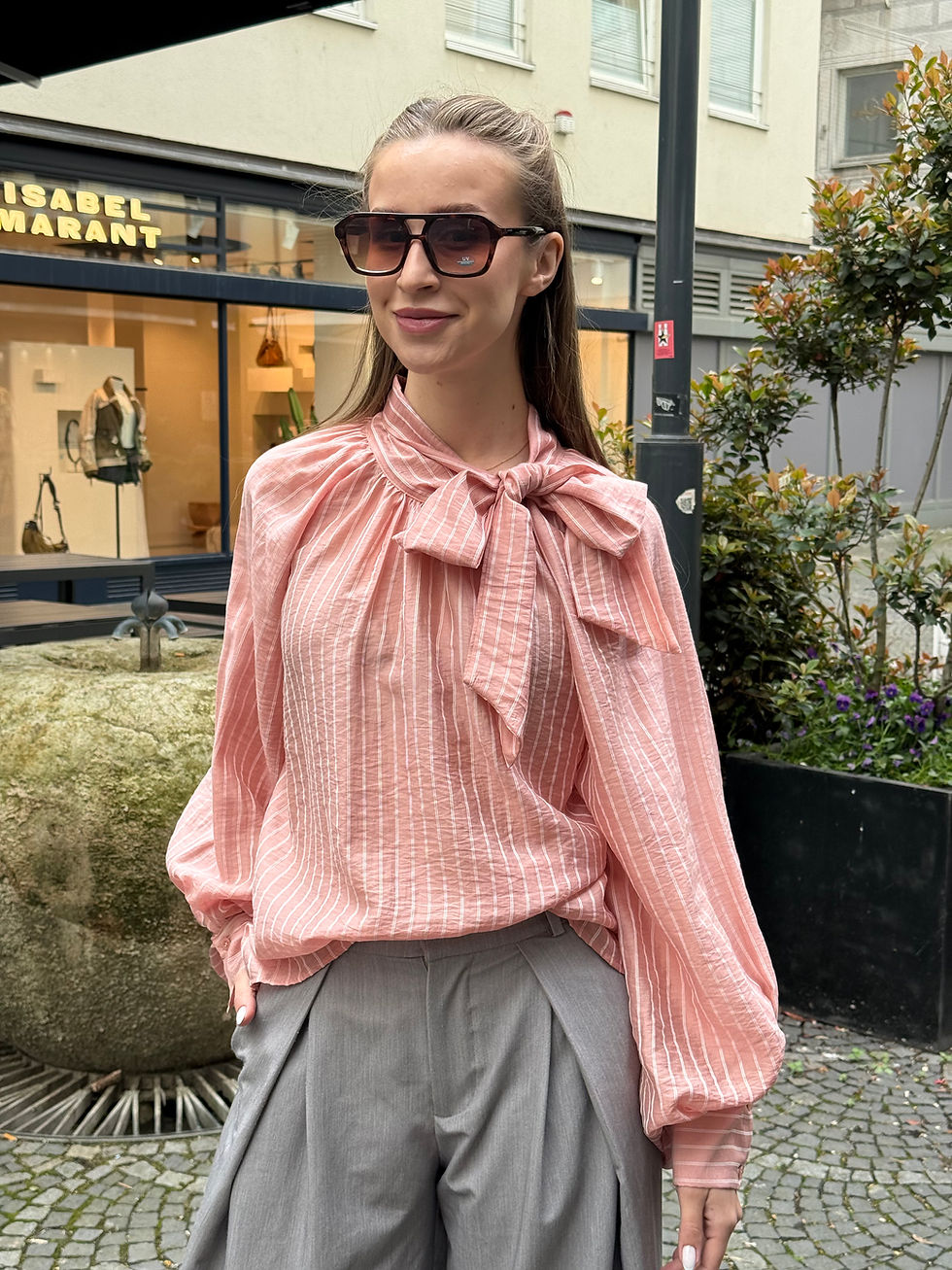 Miniaturbild: Bluse rosa gestreift 