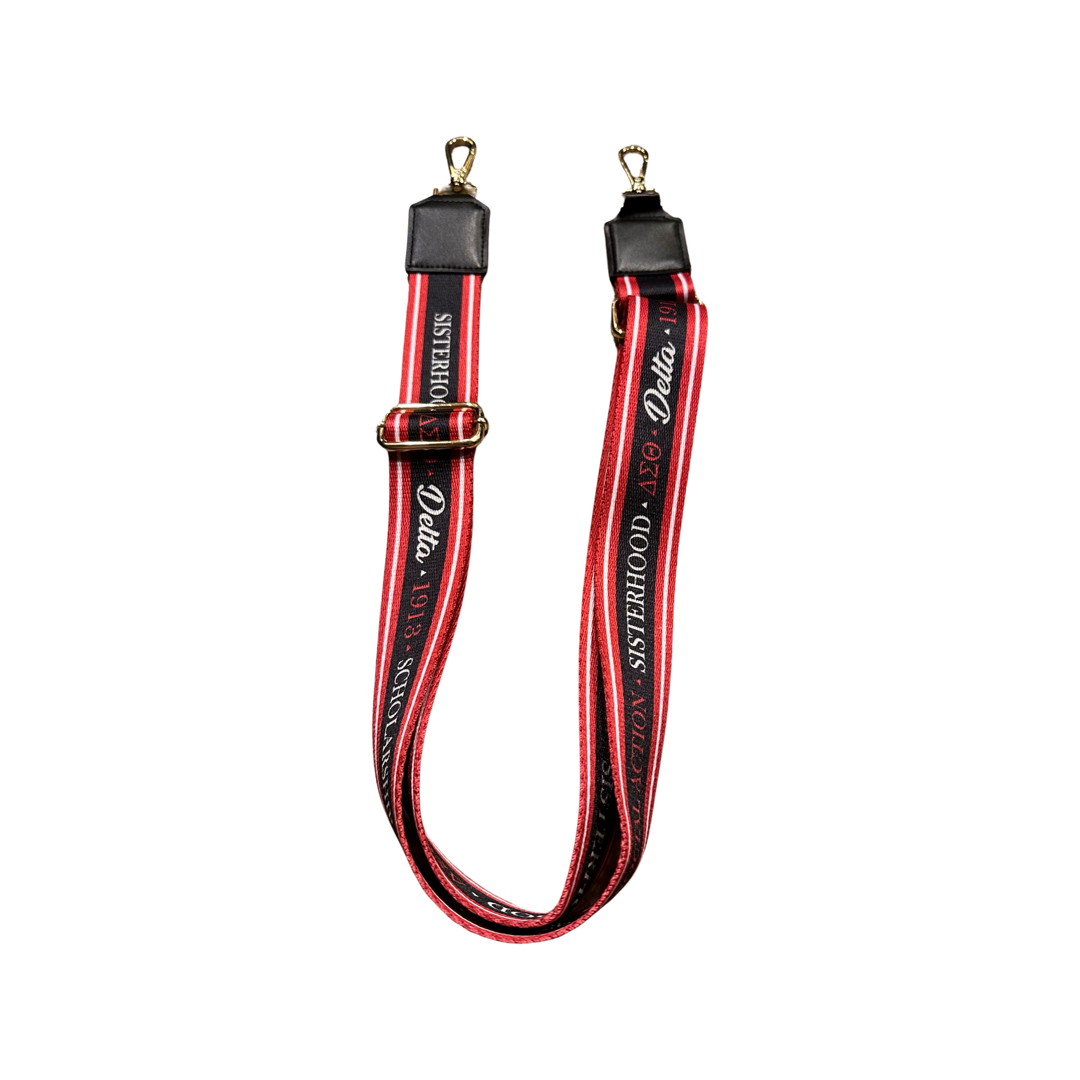 Black/Red Adjustable Delta Strap