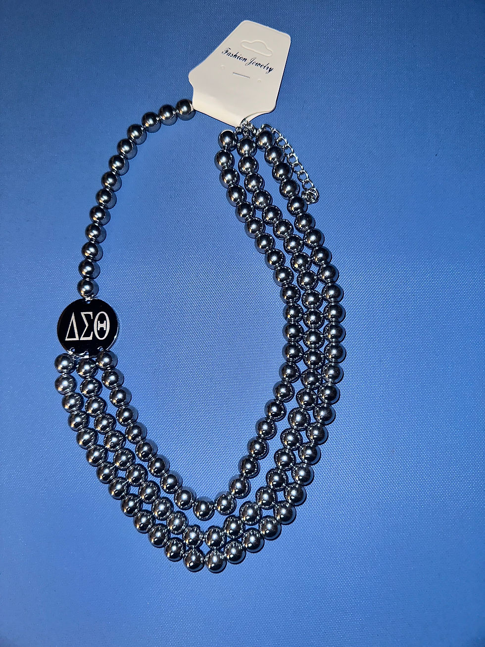 Thumbnail: Silver Multi Strand Delta Necklace