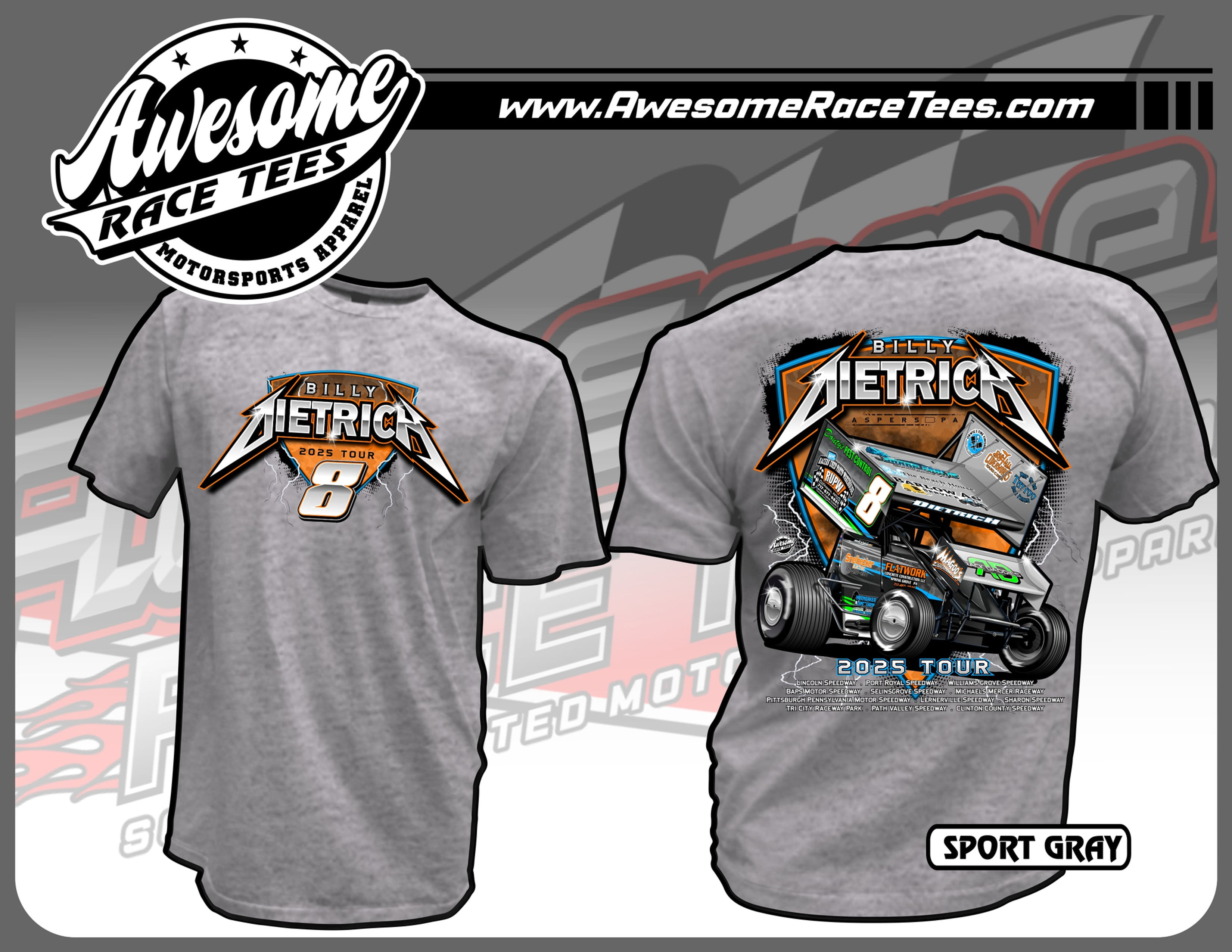 2025 Tour Tshirt - Gray