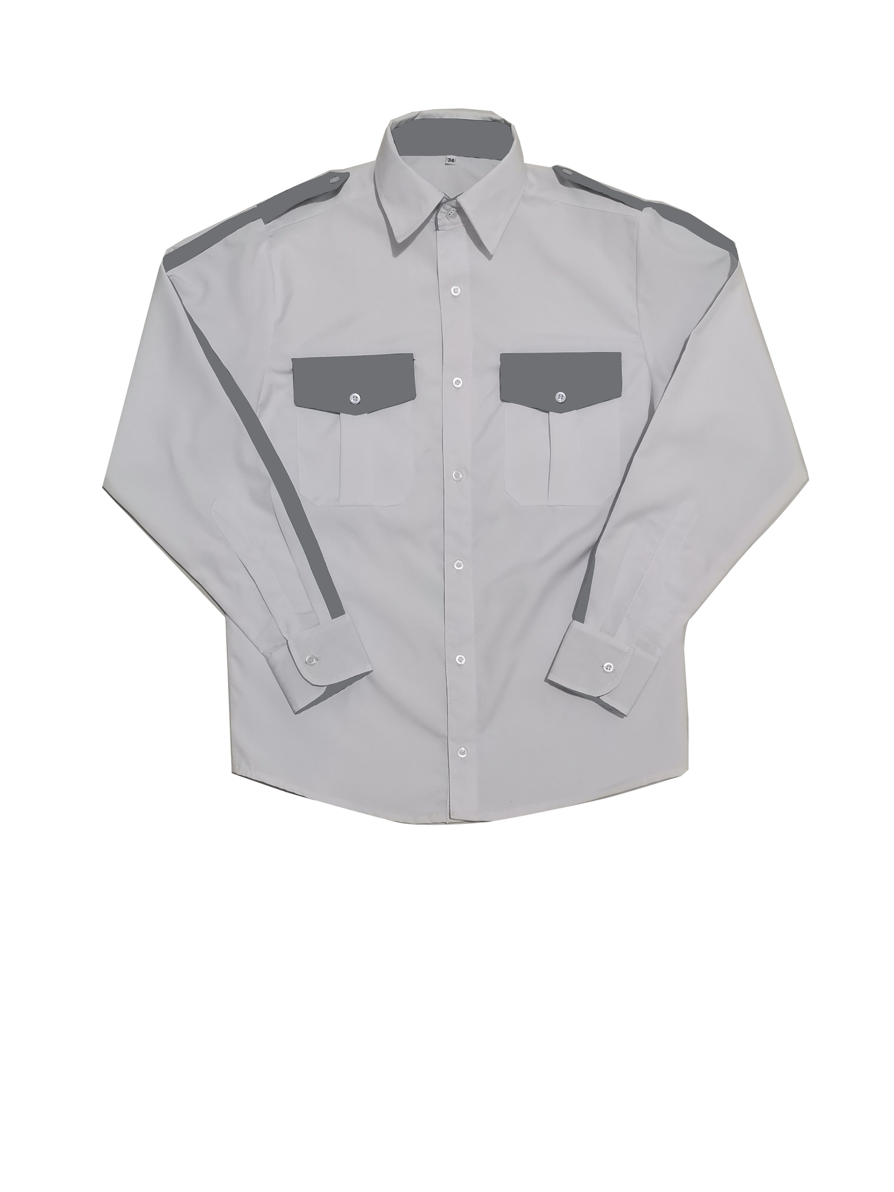 Camisola Blanca con Gris Claro