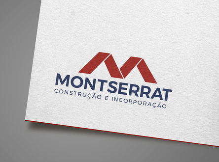 Redesign de logo desenvolvido para a Construtora Montserrat do Rio de Janeiro/RJ