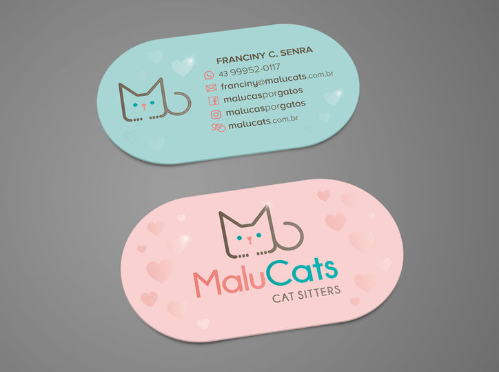 Cartão de Visitas de MaluCats