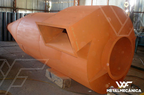 Projeto, fabricação e instalação de ciclone para indústria