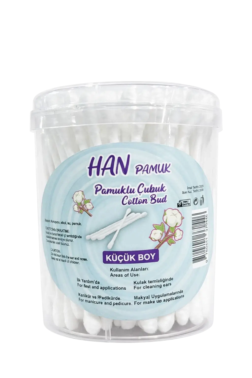 Han Pamuk Pamuklu Çubuk Küçük Boy Kulak Temizleme Çubuğu