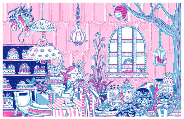 Candy House |Mixed Media