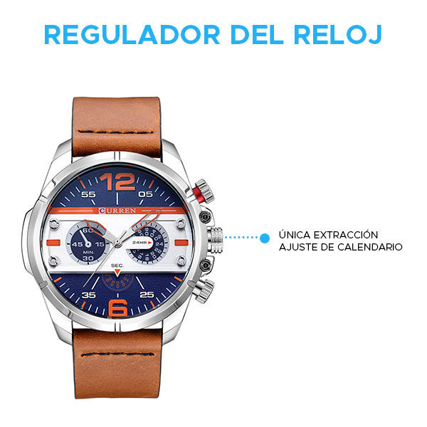 Miniatura: Reloj Curren Análogo Randor Cafe/Azul