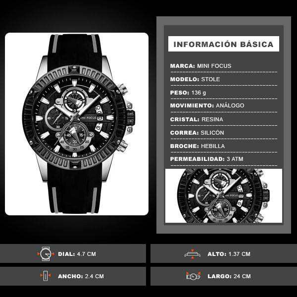 Miniatura: Reloj Análogo Stole Amarillo