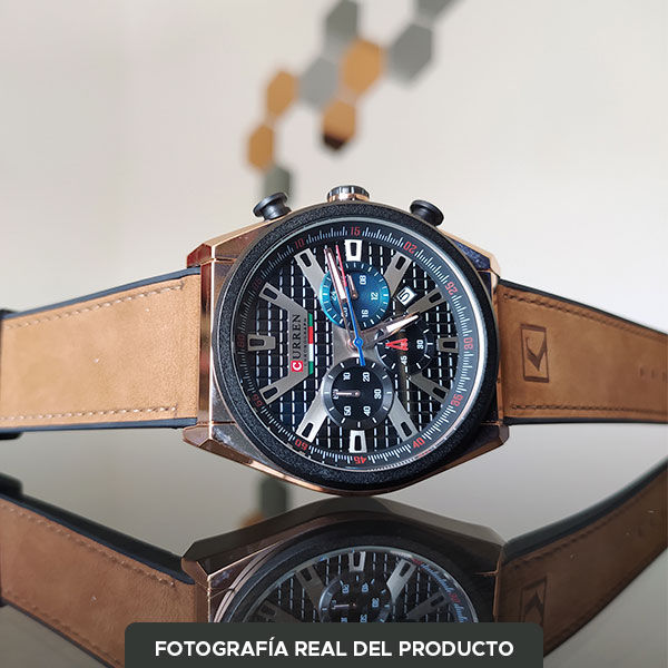Miniatura: Reloj Curren Análogo Gitter Cafe