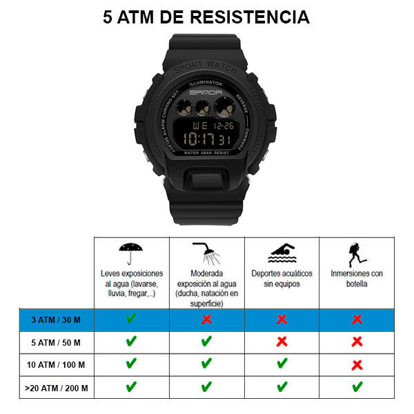 Miniatura: Reloj Digital Casmi Negro
