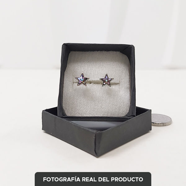 Miniatura: Broqueles Estrellas Plateados