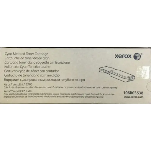 Cartucho de tóner cian dosificado Xerox VersaLink C400/C405 (106R3538)