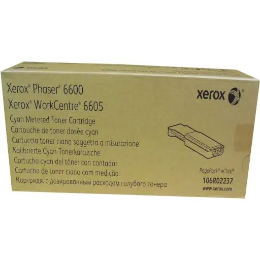 Cartucho de tóner cian dosificado Xerox Phaser 6600/WorkCentre 6605 (106R2237)