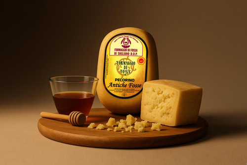 Pecorino Di Fossa DOP Martarelli - Formaggio Di Fossa Sogliano, Circa 1 Kg, Stagionatura Minima 9 Mesi