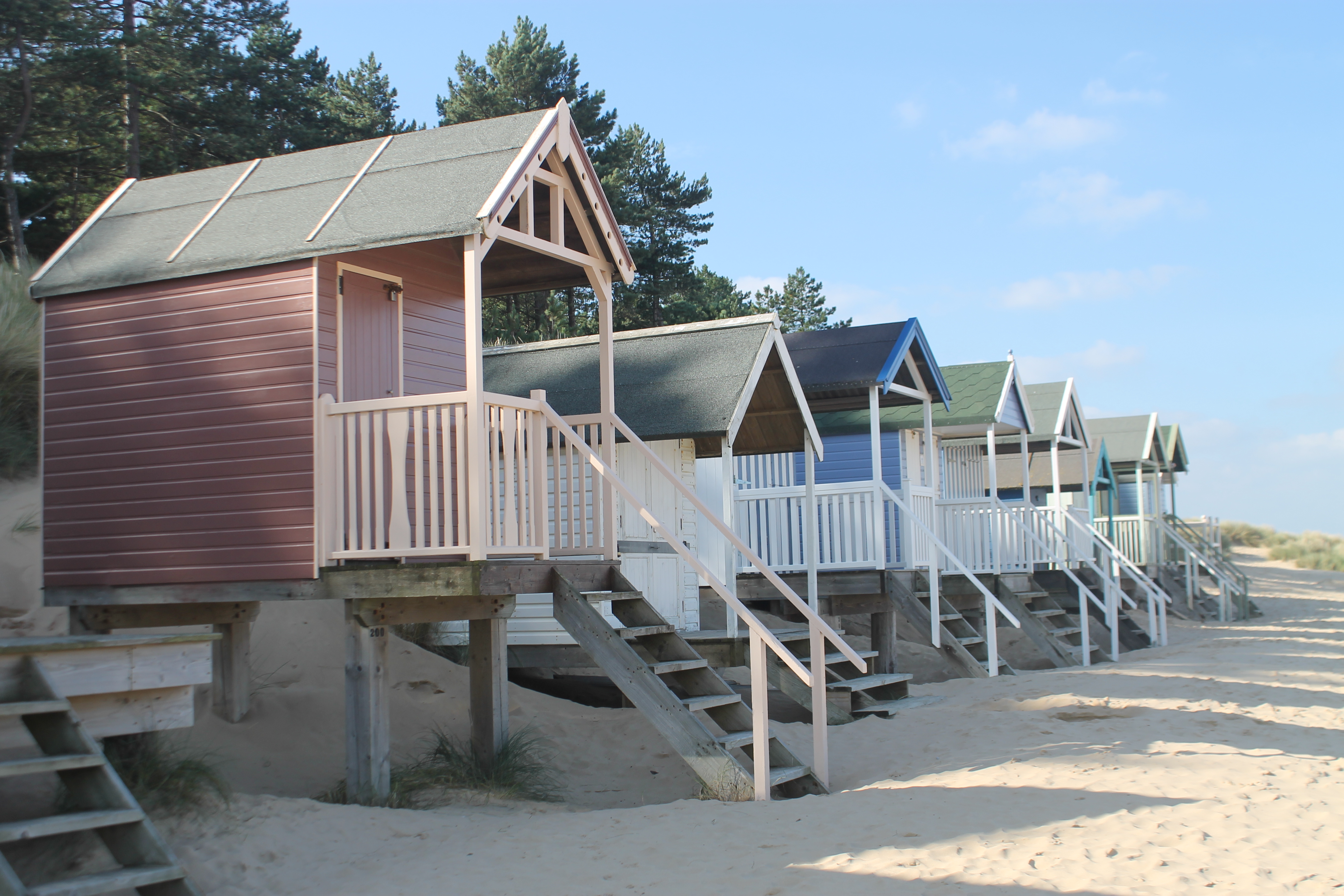 Wells beach huts