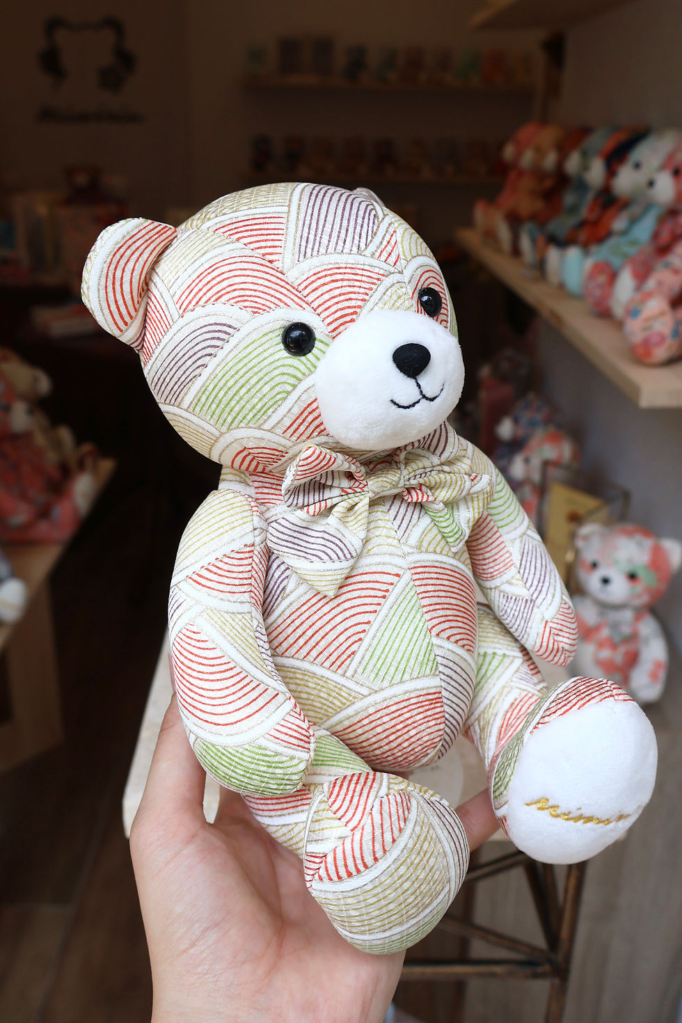 Thumbnail: 058 Seigaiha Kimono Bear (middle)