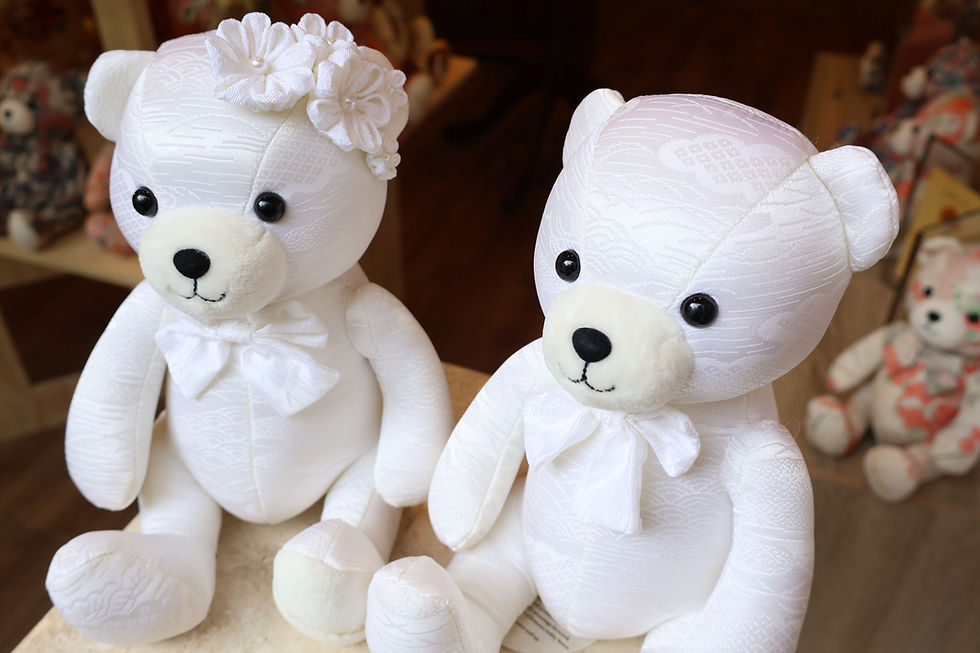 Thumbnail: [ Mimirin Premium collection01] Wedding Kimono Bear Set (Middle)