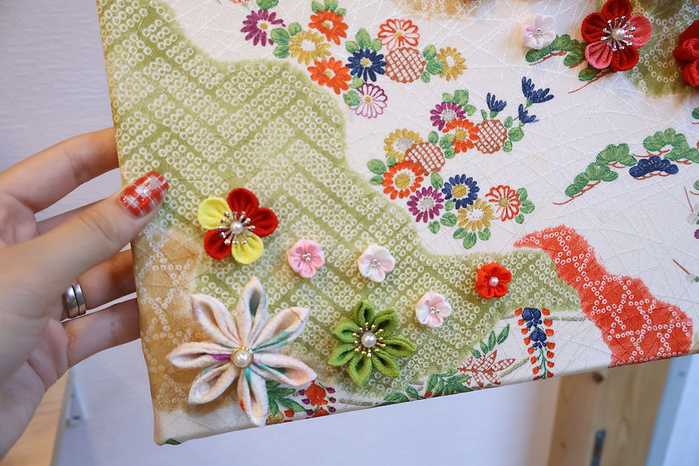Thumbnail: Kimono Flower Wall Art 007
