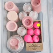 pink candle assortment hire ipswich qld ultimatelegance wedding event decor decorations