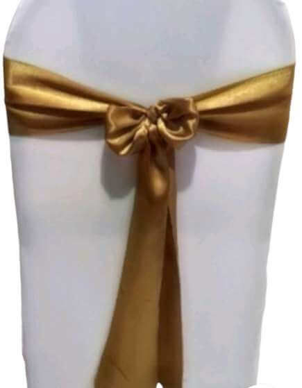 old gold chair sashes hire ipswich qld wedding event party decorations decor