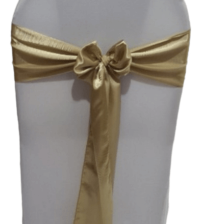 carame lgold chair sashes hire ipswich qld wedding event party decorations decor