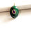 Thumbnail: Handcarved Malachite/Bezel Amethyst Inlay Pendant