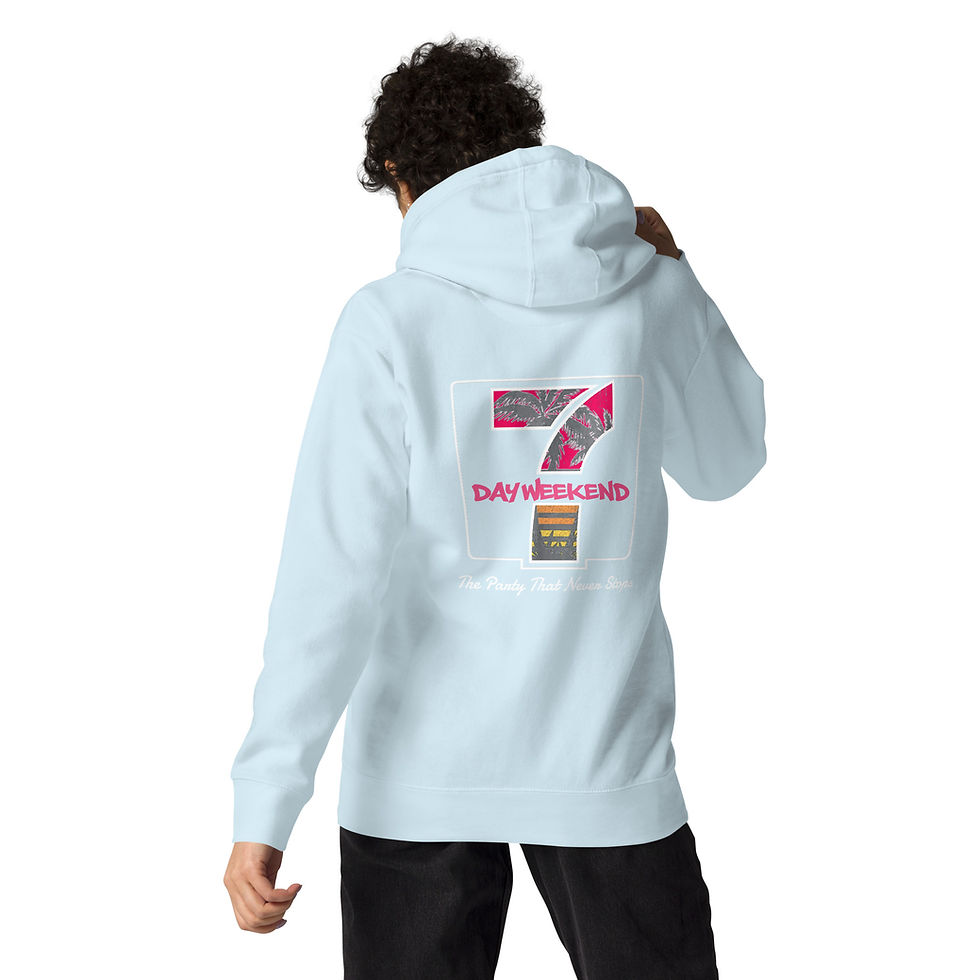 Thumbnail: 7DW Pullover Unisex Hoodie - Back Print (multiple colors available)