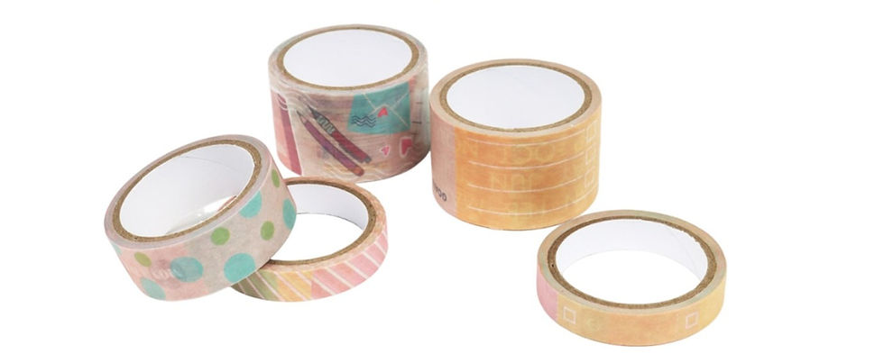 Miniatura: WASHI TAPE IBI CRAFT PACK x 5 UNIDADES "BULLET JOURNAL"