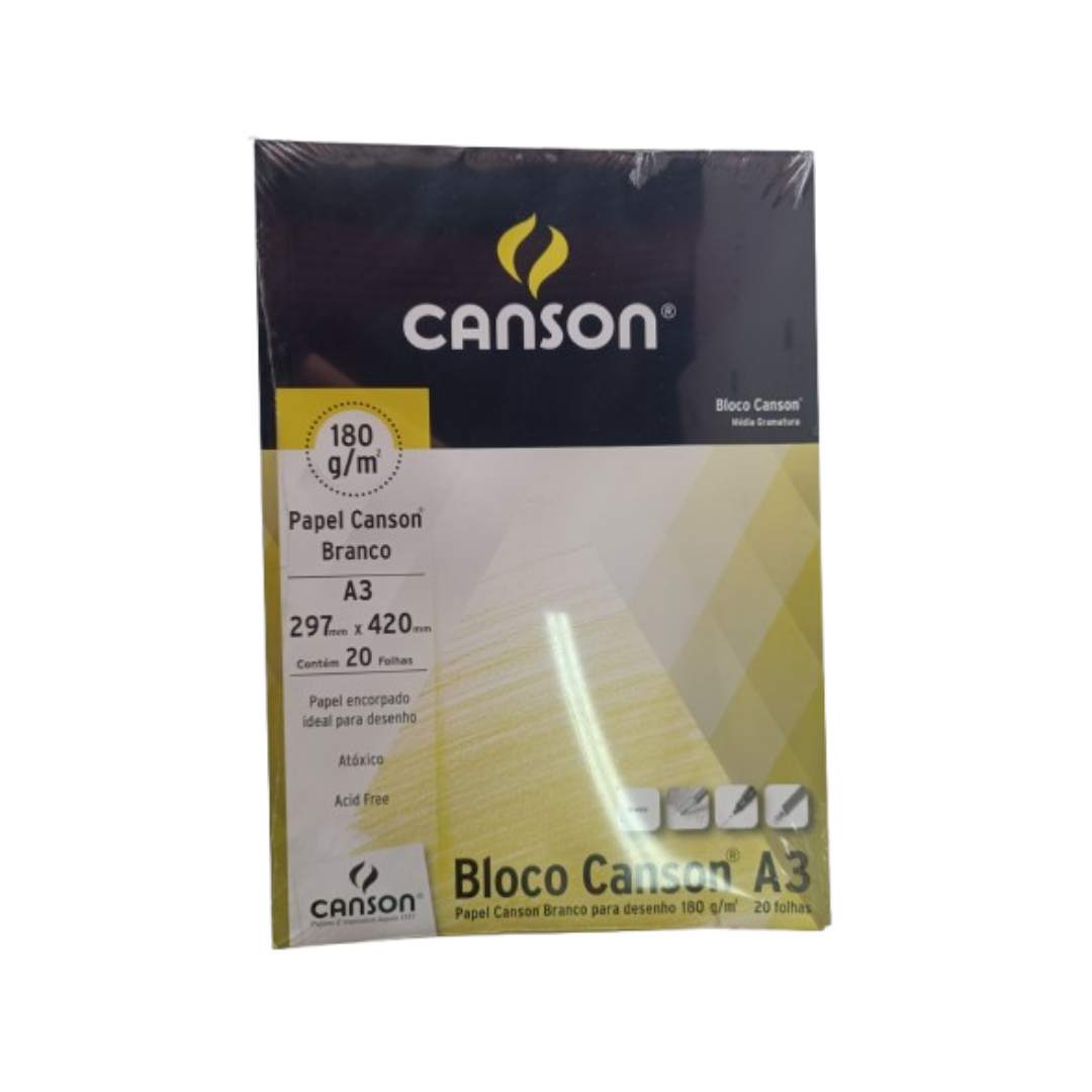 BLOCK CANSON A3 180GRS