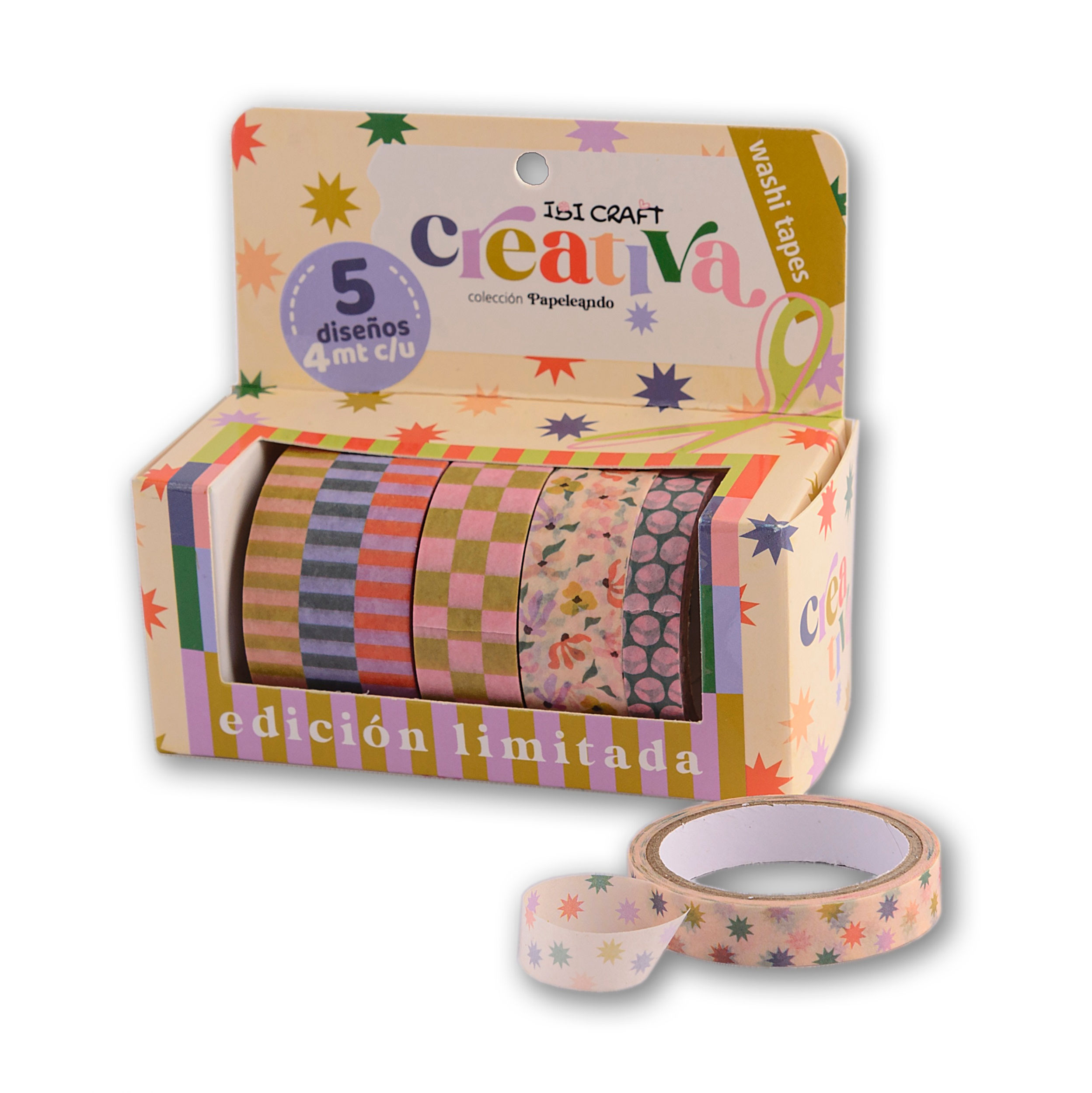 WASHI TAPE PACK X5 "CREATIVA"