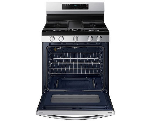 Thumbnail: 6.0 cu. ft. Smart Freestanding Gas Range with 18K BTU Dual Power Burner