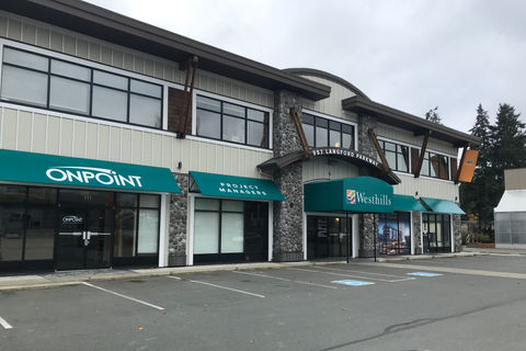 Fresh commercial exterior paint