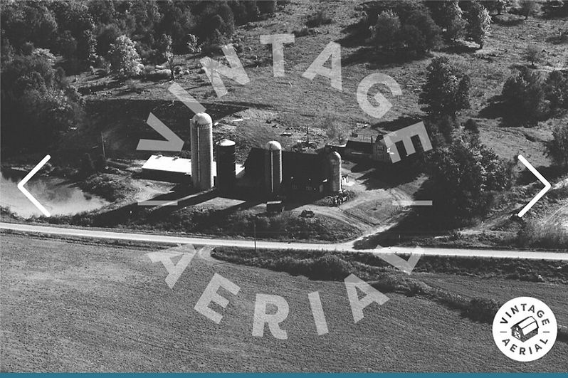 Vintage image of Sunrise Hollow Farm when it was a dairy farm