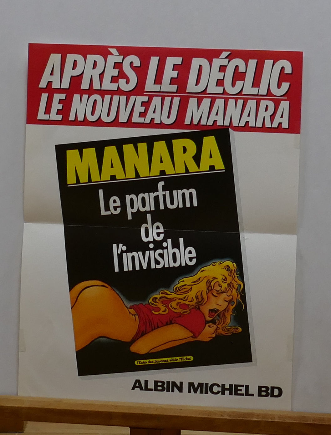 Manara  Affiche publicitaire pour "Le parfum de l'invisible"