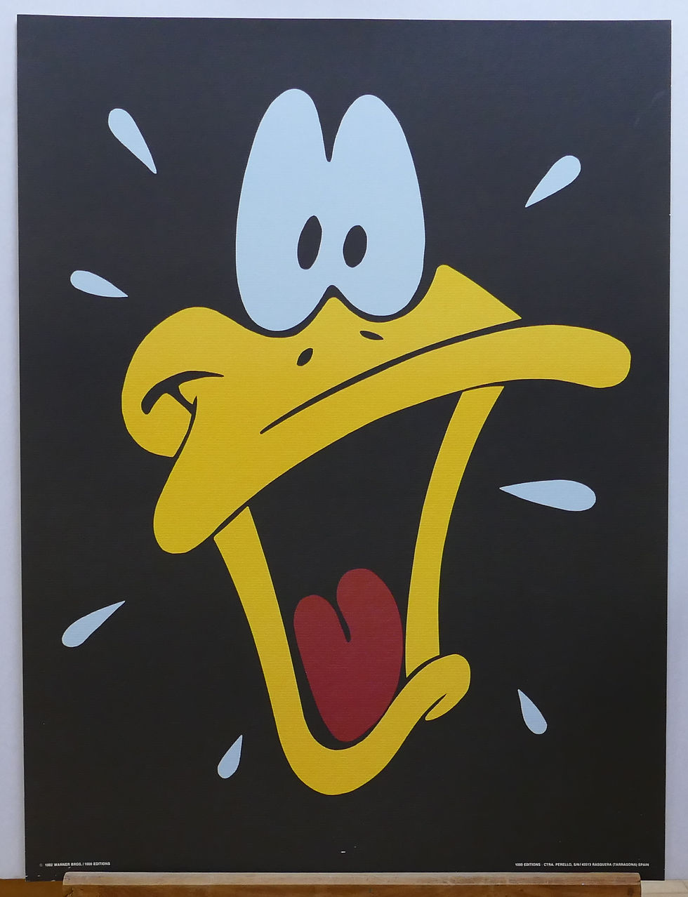 Warner Bros - Looney Tunes poster 60 x 80 Daffy Duck criant (fond mat)
