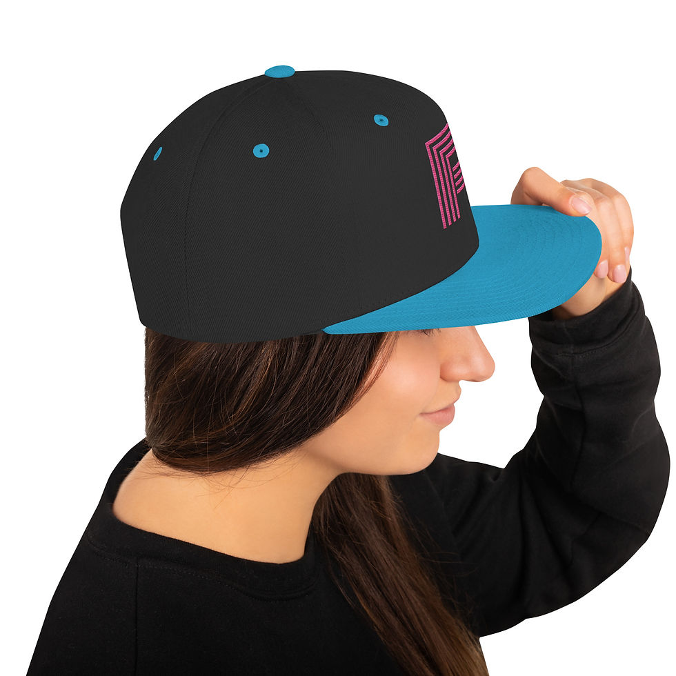 Thumbnail: Snapback Hat Hot Pink P | Blue/Black 