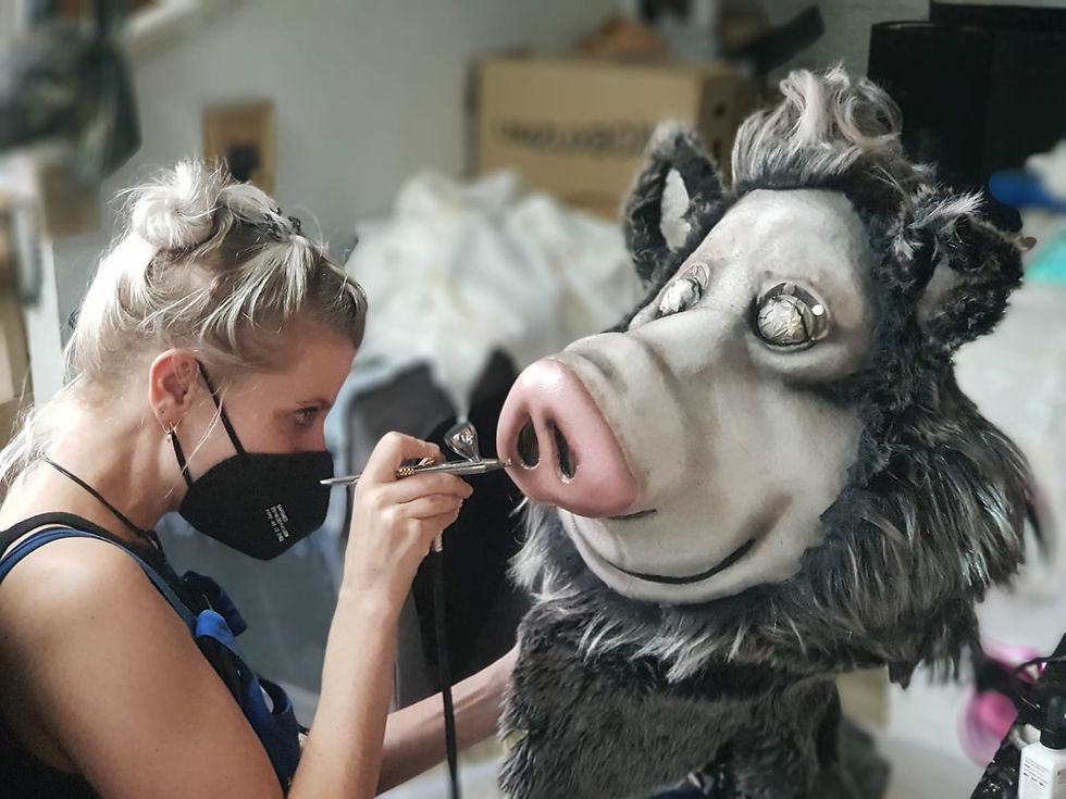 Bau der Maske "Ferdl" für Billa