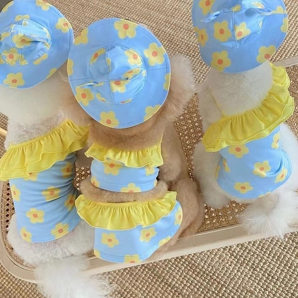 Thumbnail: Pet Swimsuit Jumpsuit with Bikini (Dog)