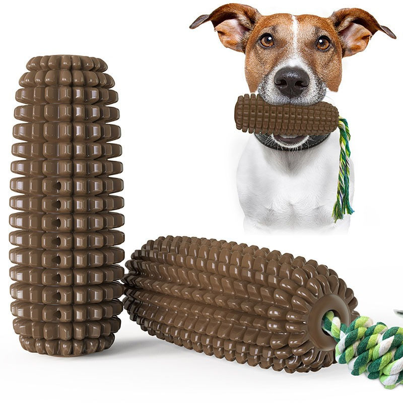 Thumbnail: Corn Dog Toy Cotton Rope Teething Stick