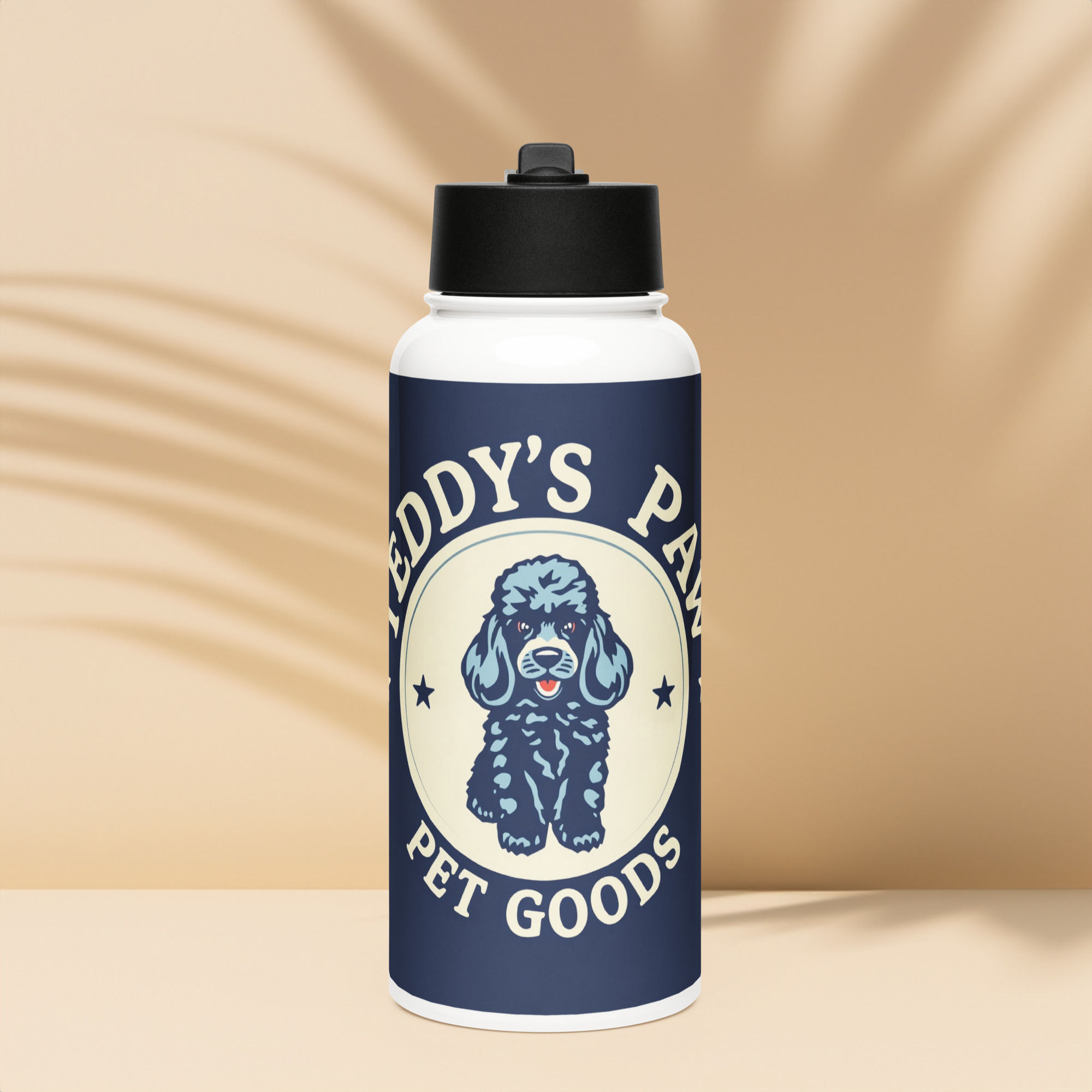 Stainless Seel Water Bottle With A Straw Lid
