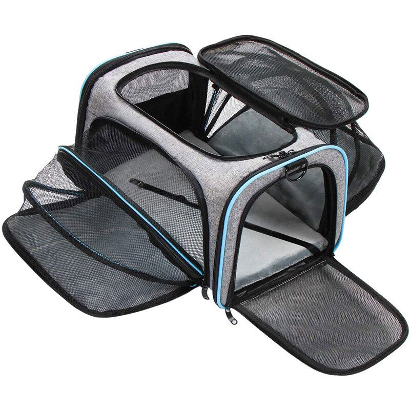 Thumbnail: FOLGUT Expandable Pet Carrier - Portable Pet Mesh Breathable Transport Bag 